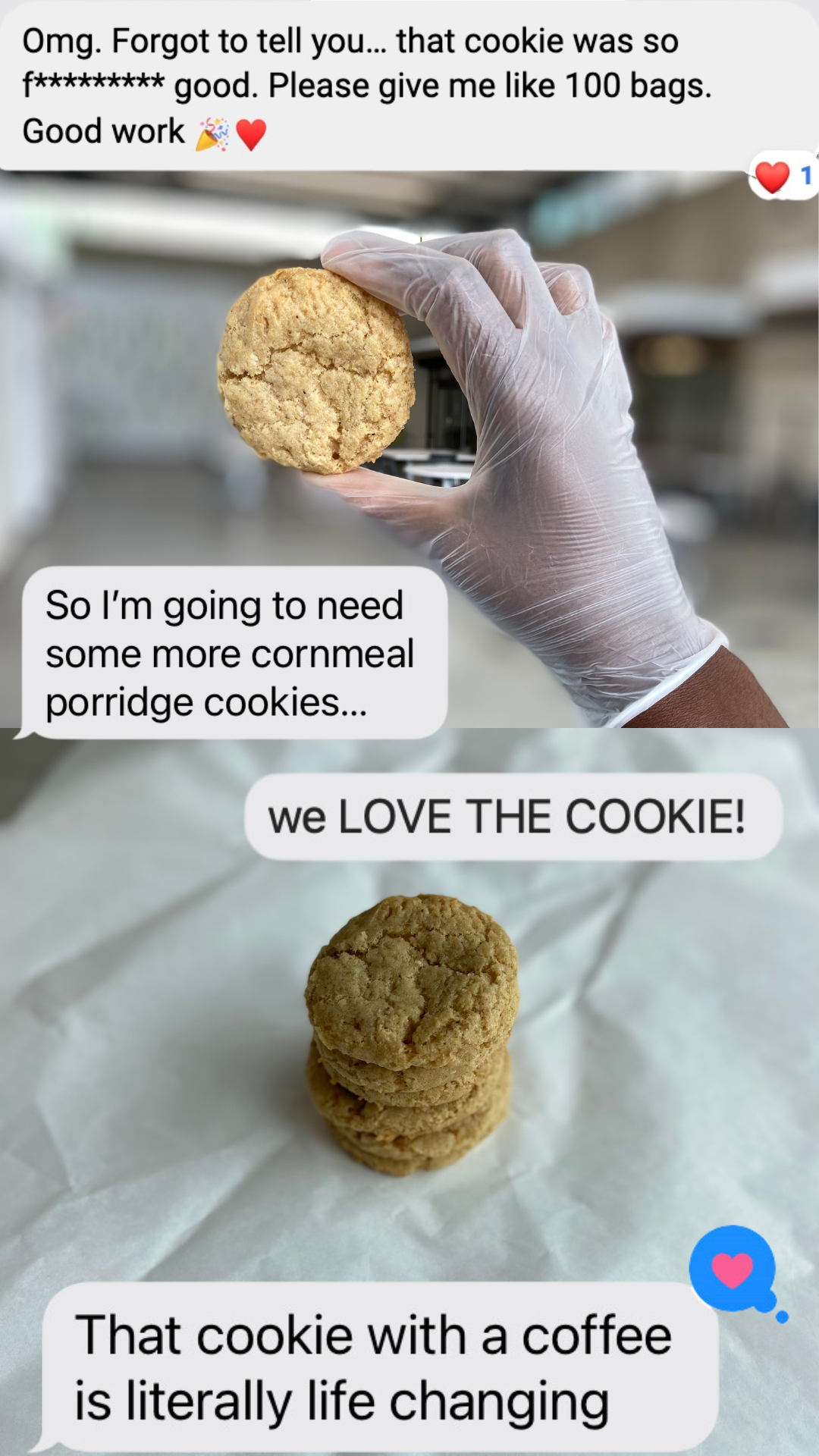 Cornmeal Porridge Cookies